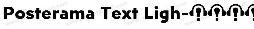 Posterama Text Ligh字体转换